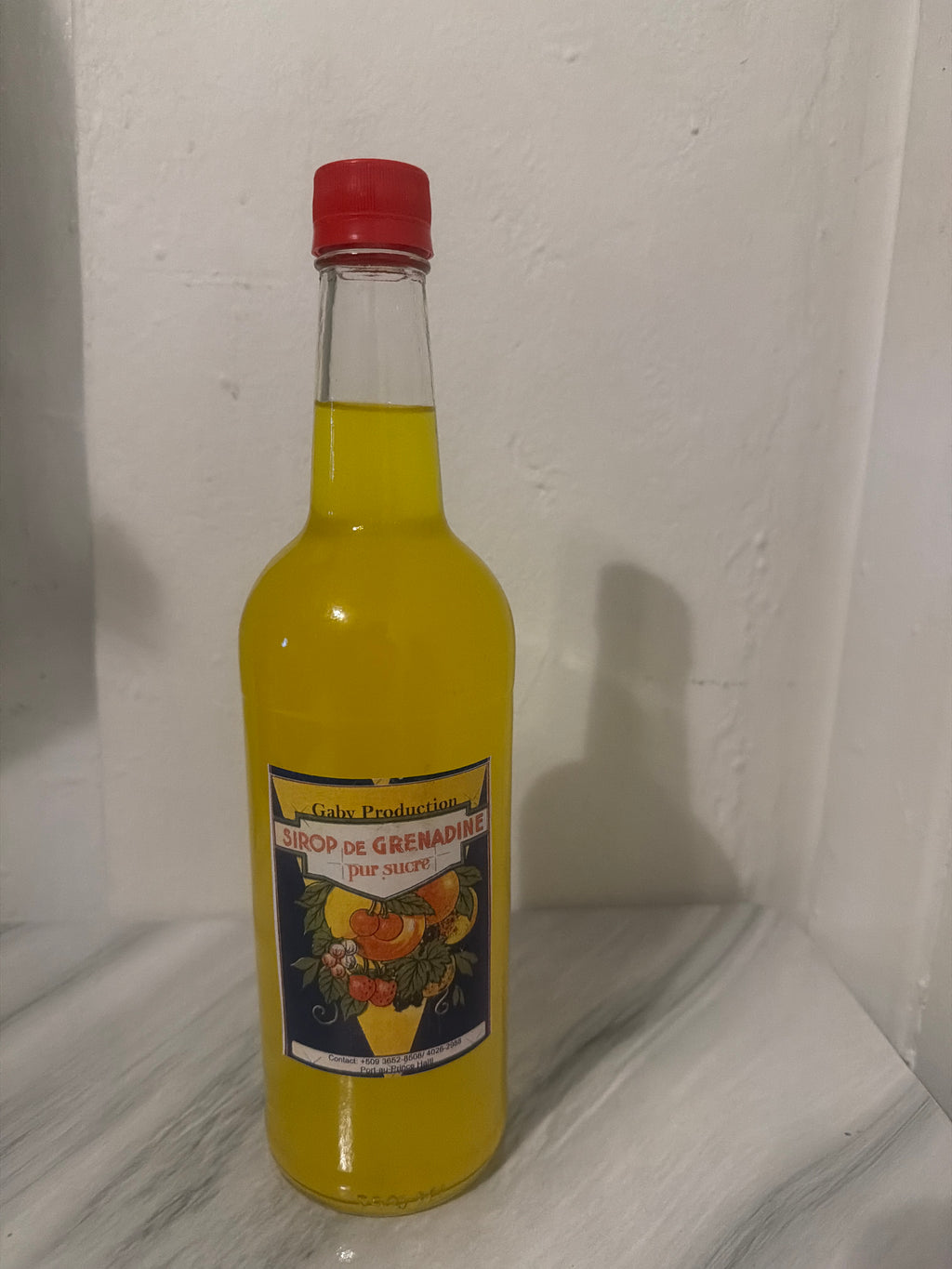 Siro grenadine from Haiti