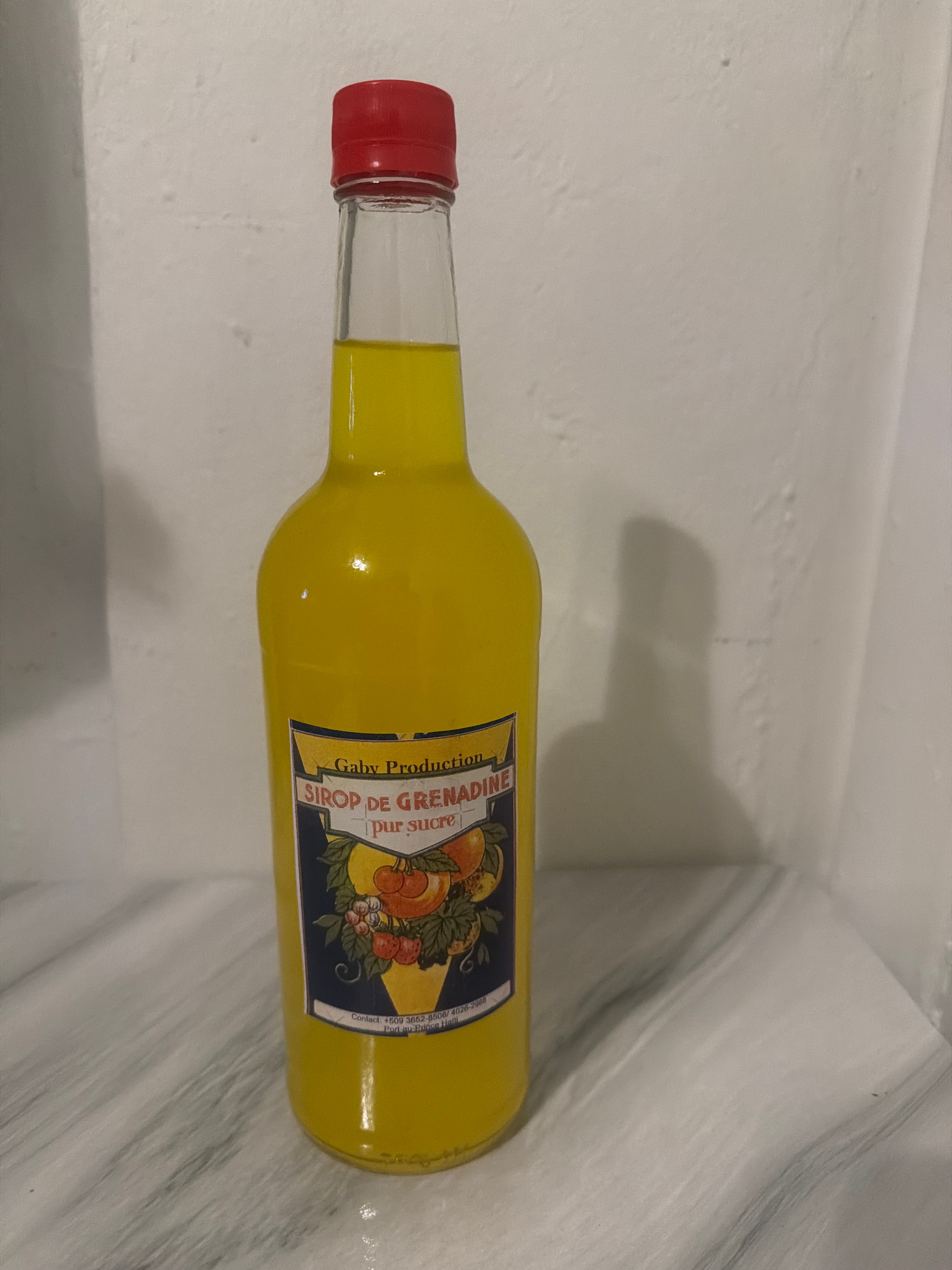 Siro grenadine from Haiti