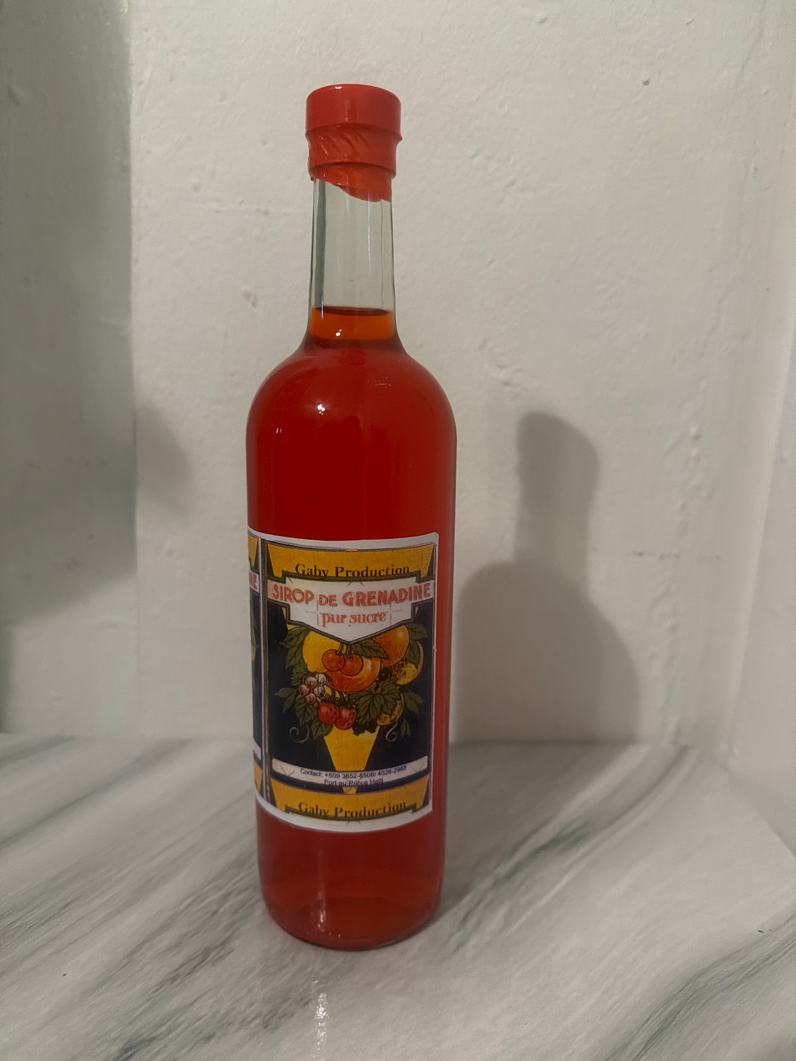 Siro grenadine from Haiti