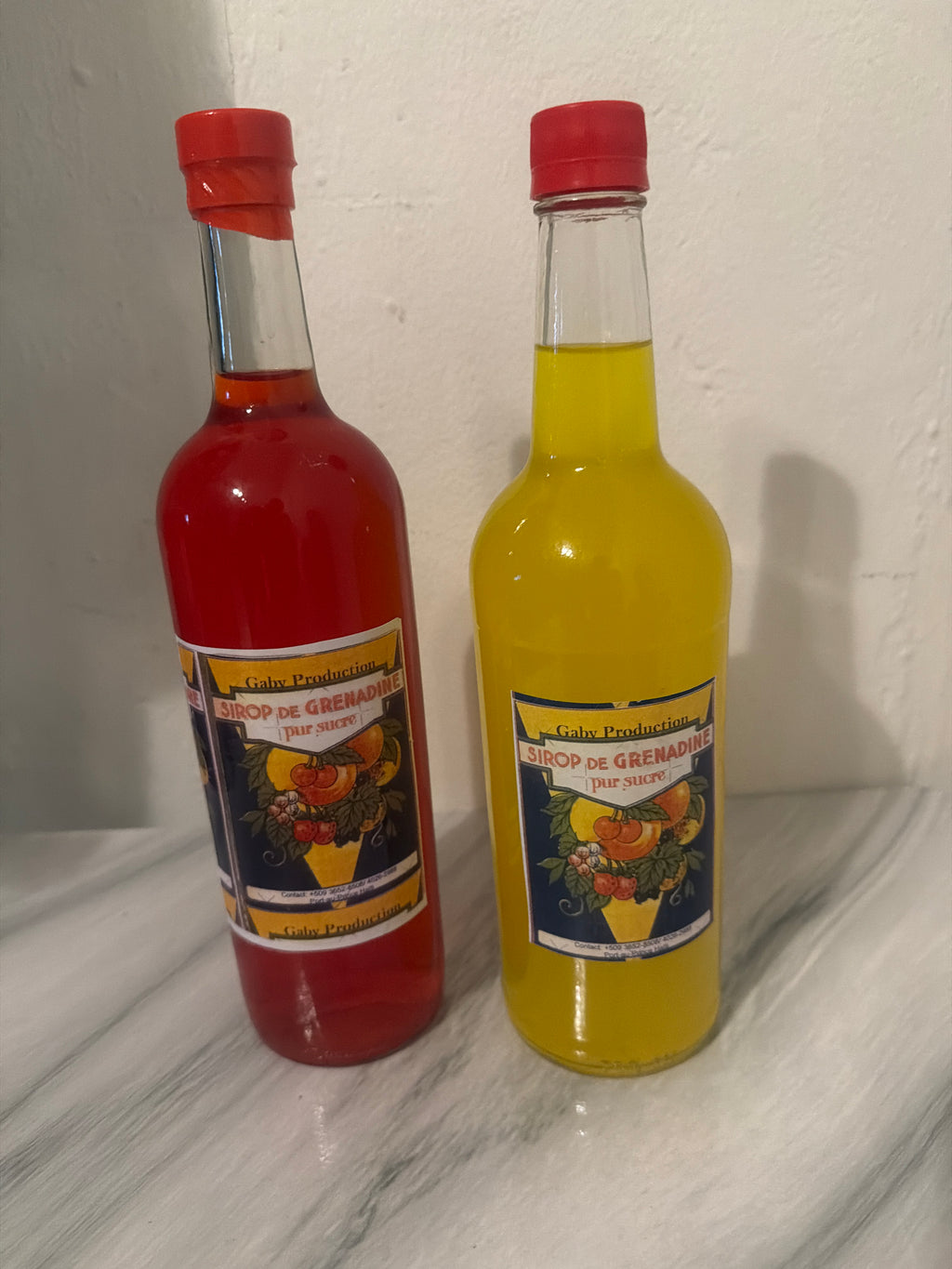 Siro grenadine from Haiti